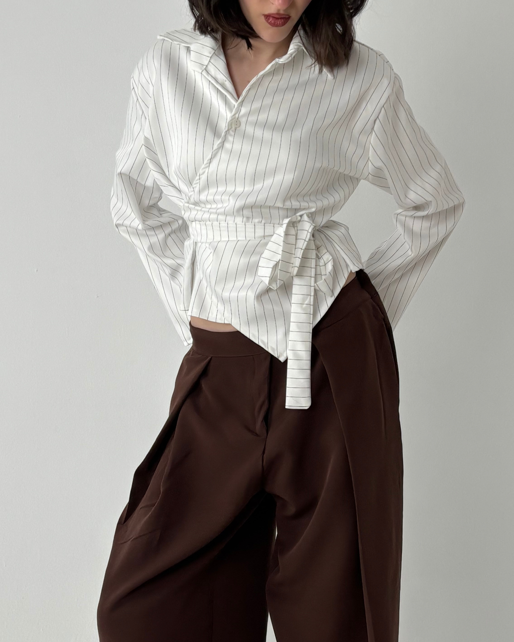Poplin Wrap Shirt