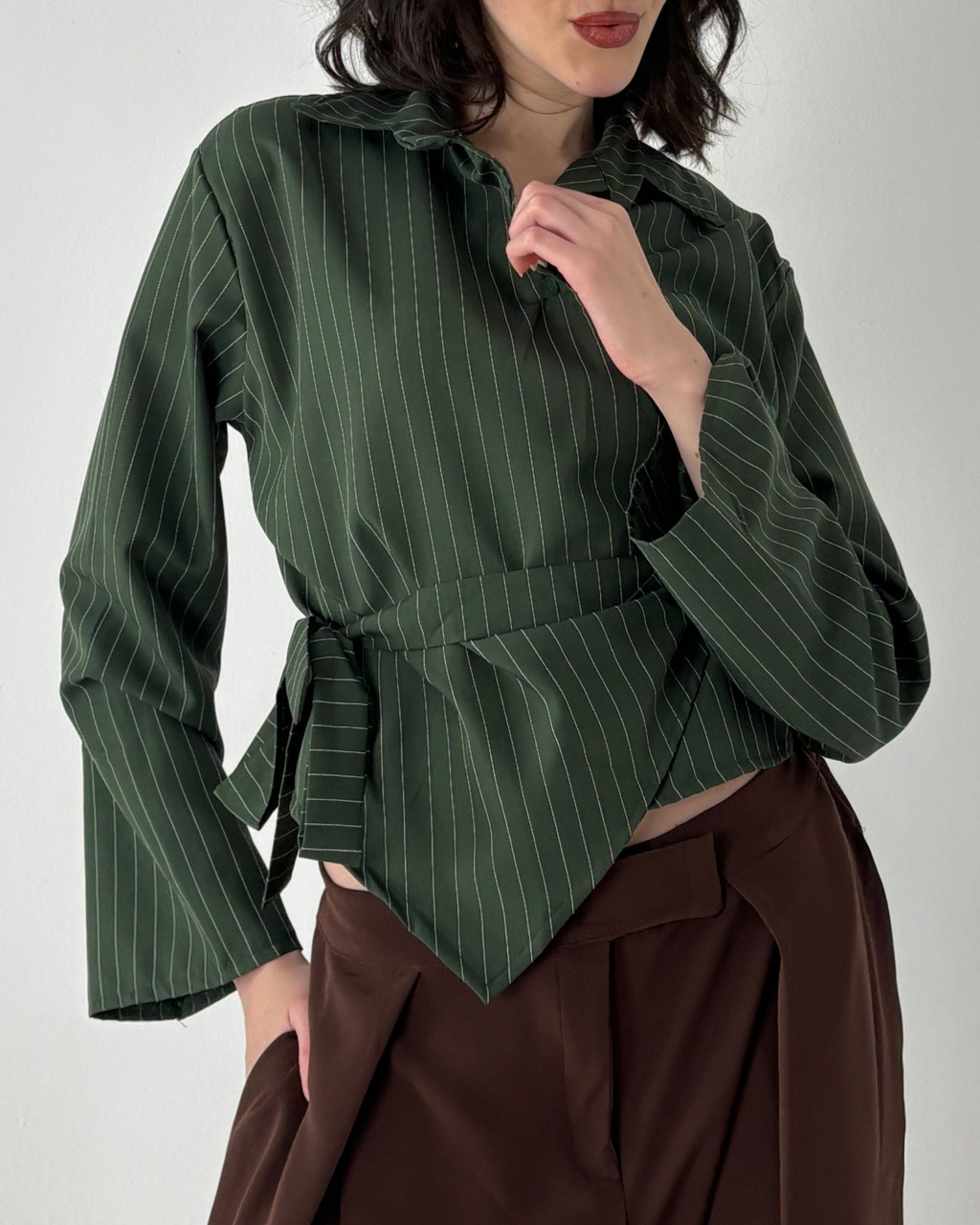 Poplin Wrap Shirt