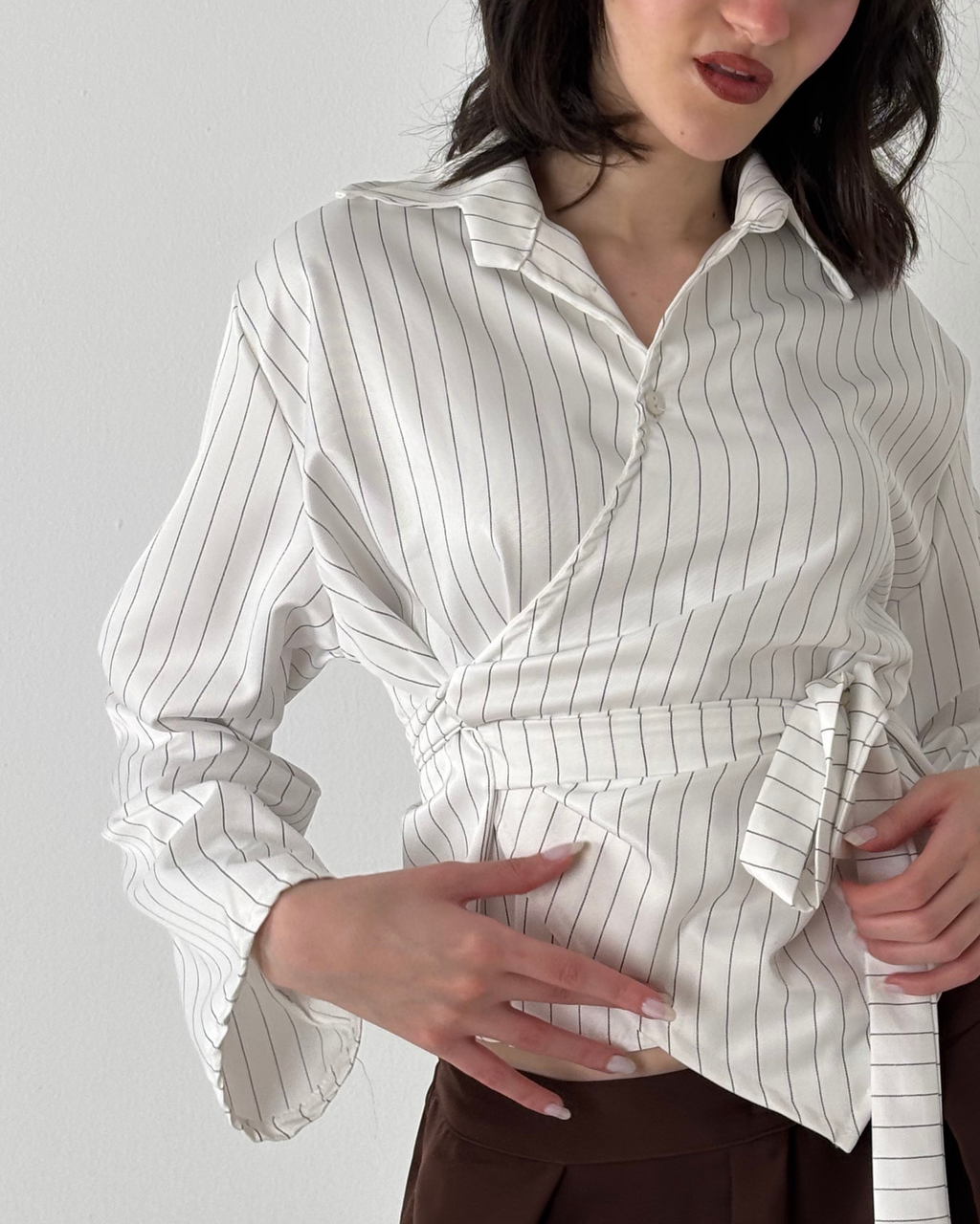 Poplin Wrap Shirt