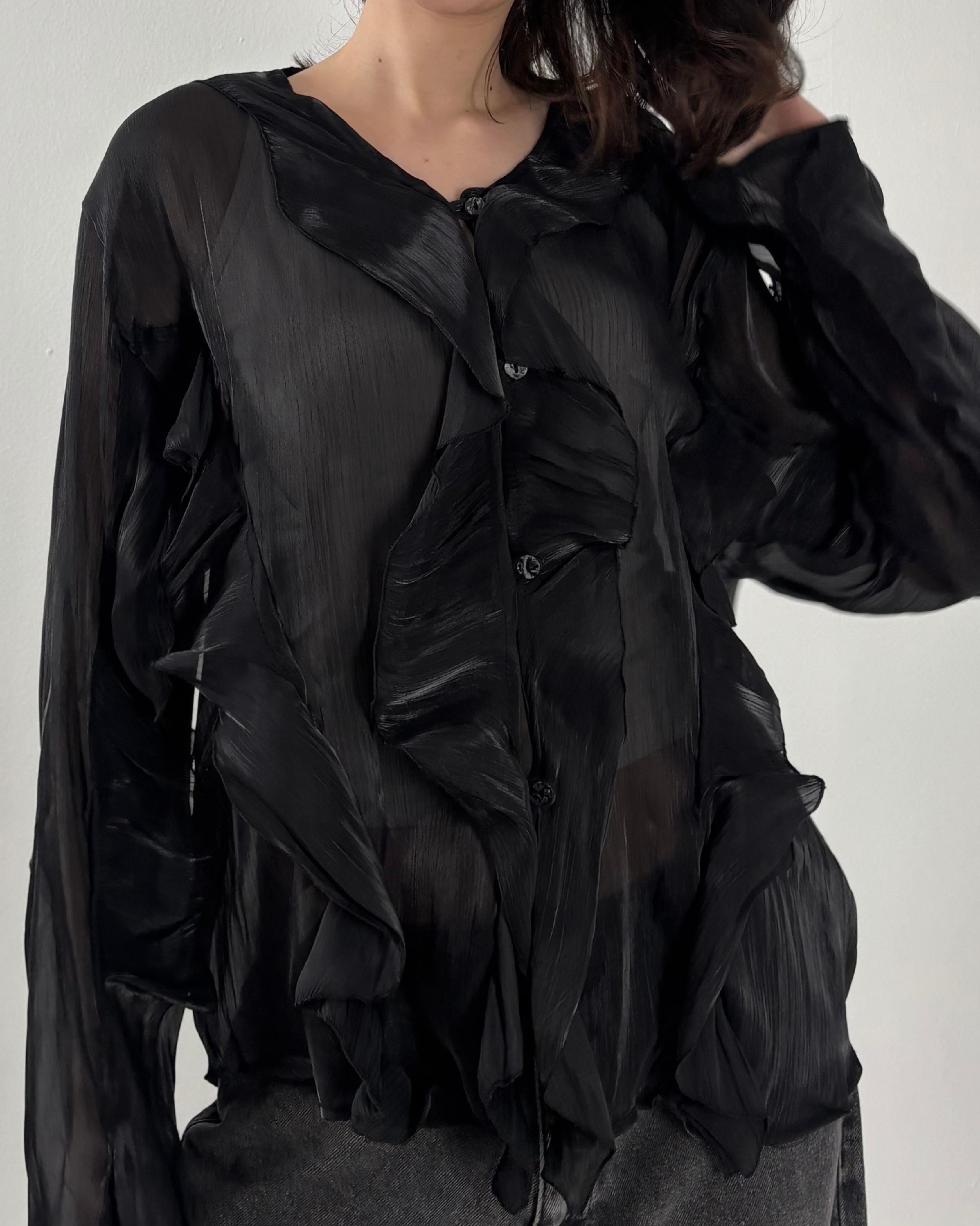 The Muse Blouse in Black