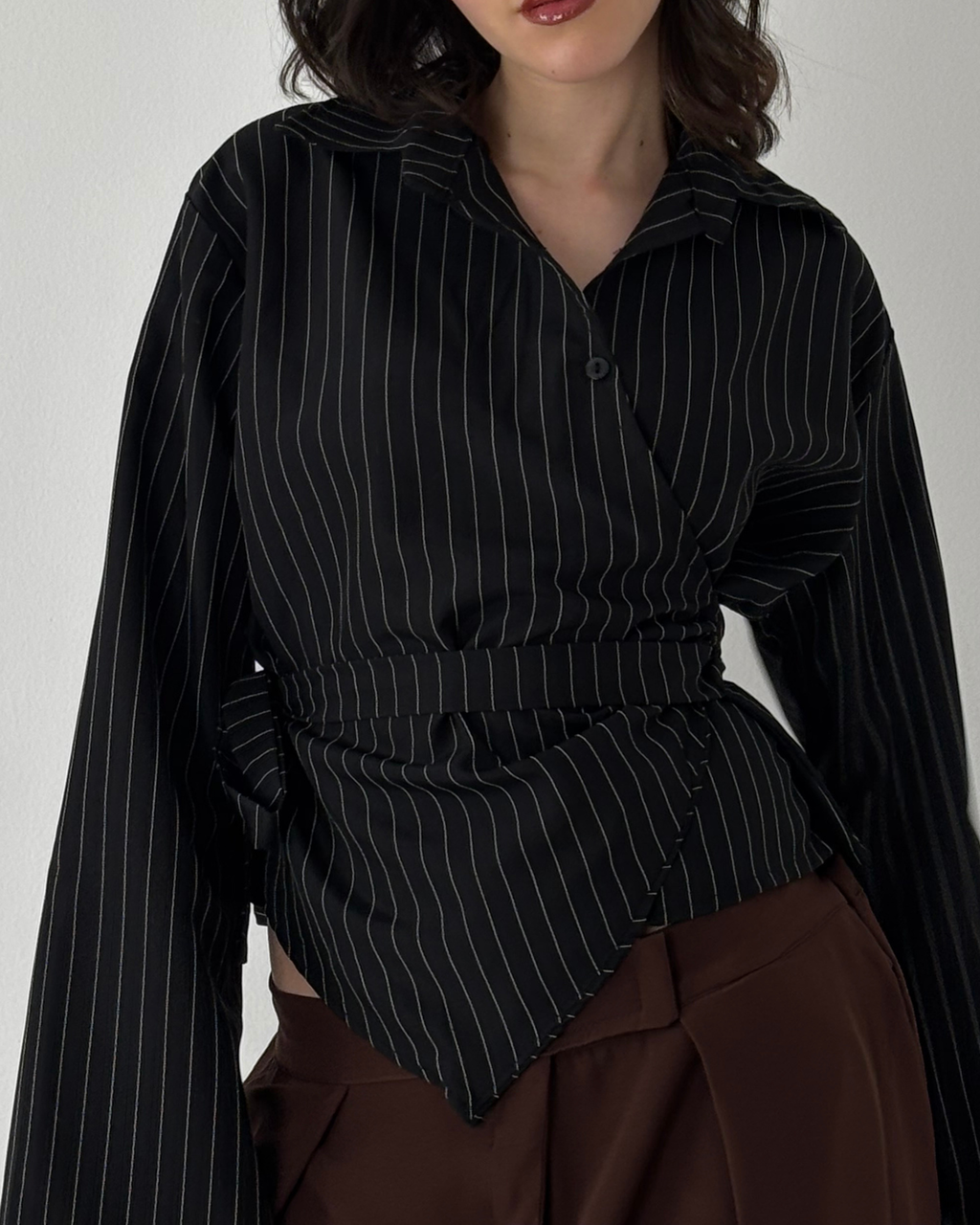 Poplin Wrap Shirt