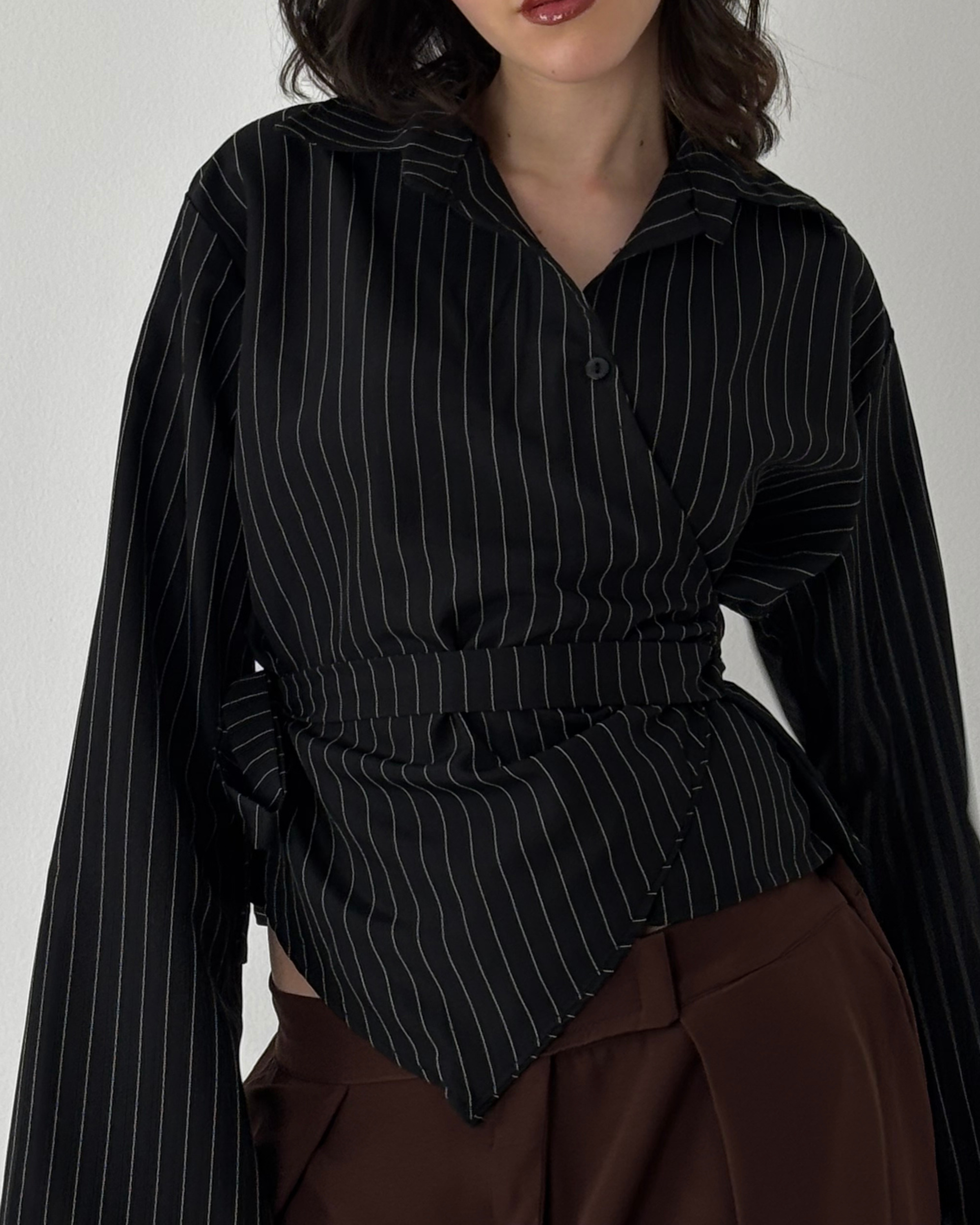 Poplin Wrap Shirt