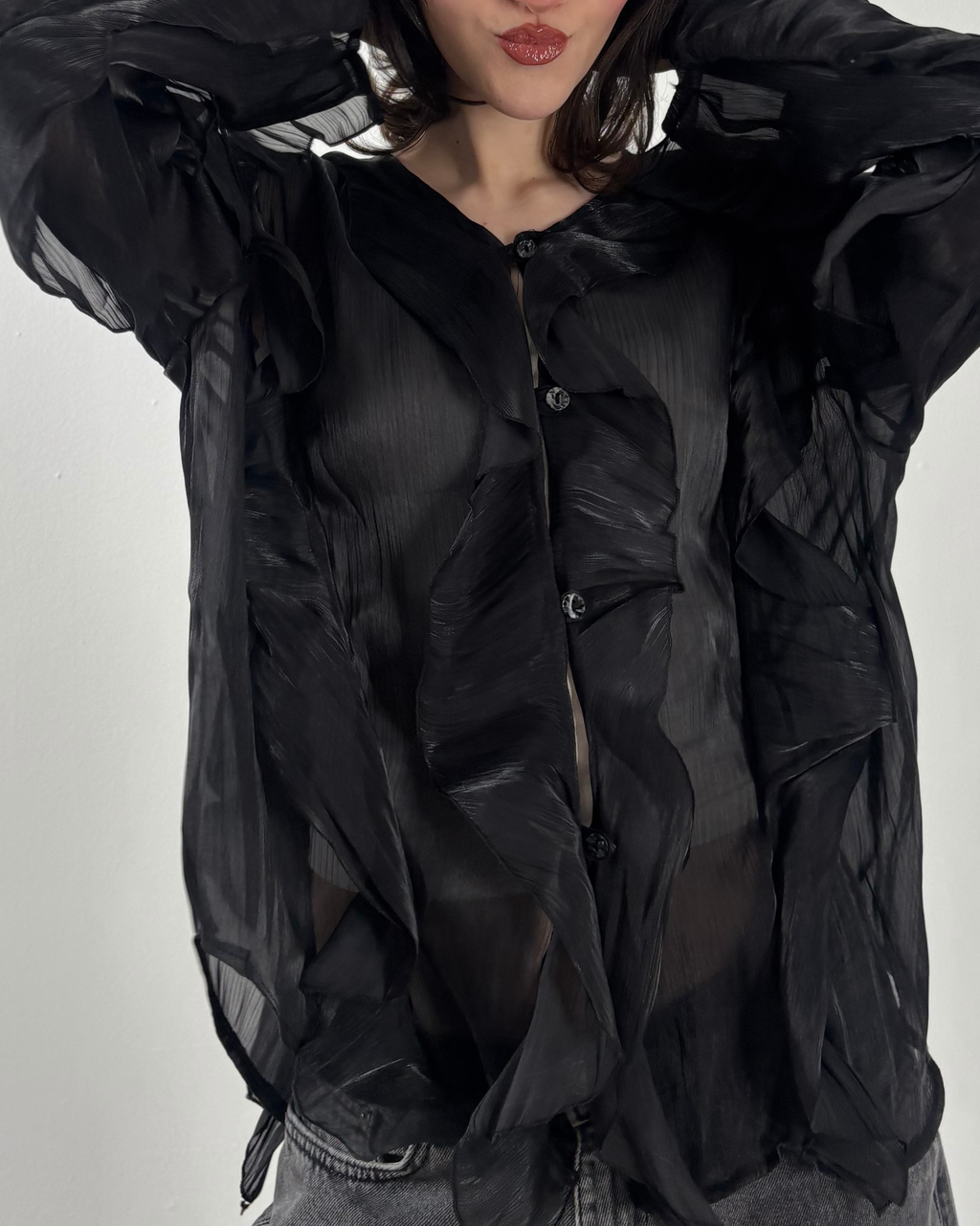The Muse Blouse in Black