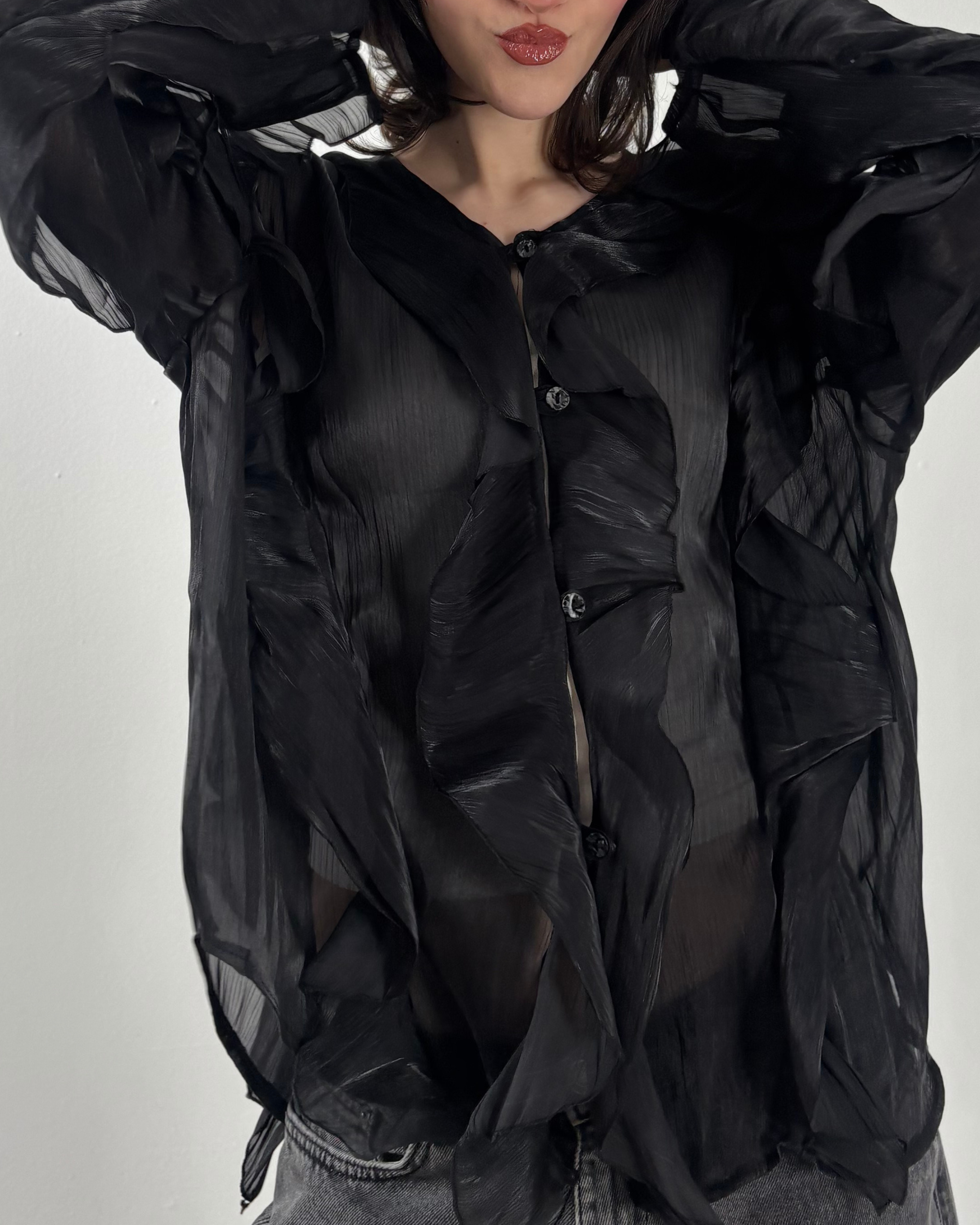 The Muse Blouse in Black