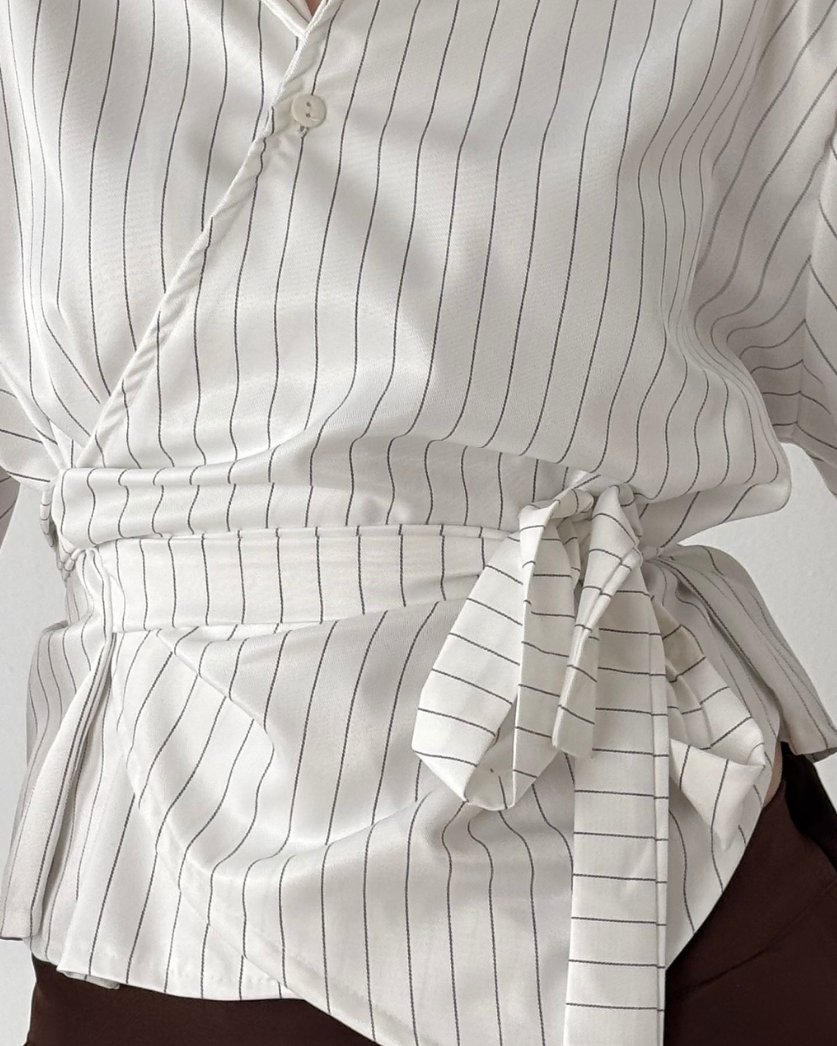 Poplin Wrap Shirt
