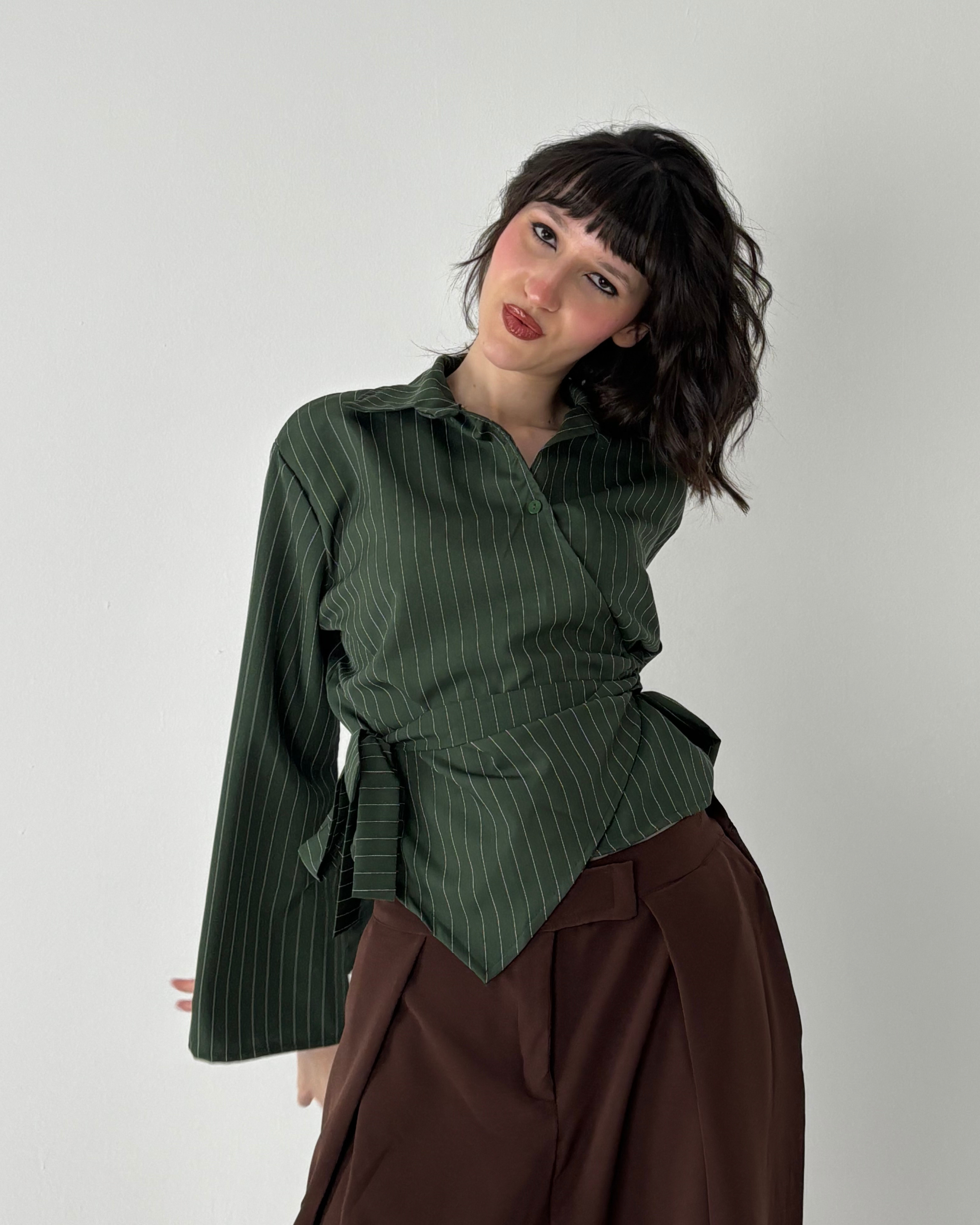 Poplin Wrap Shirt