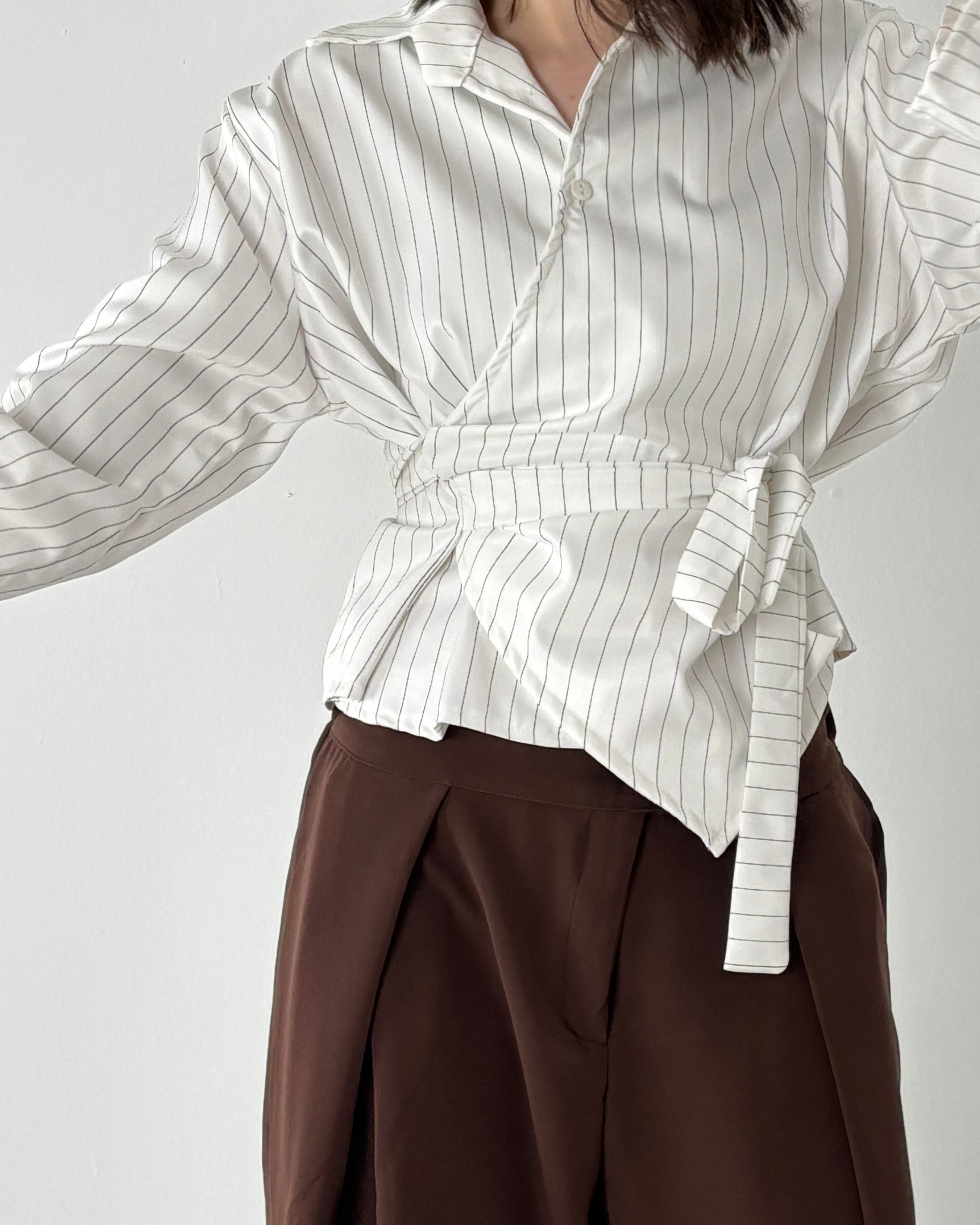 Poplin Wrap Shirt