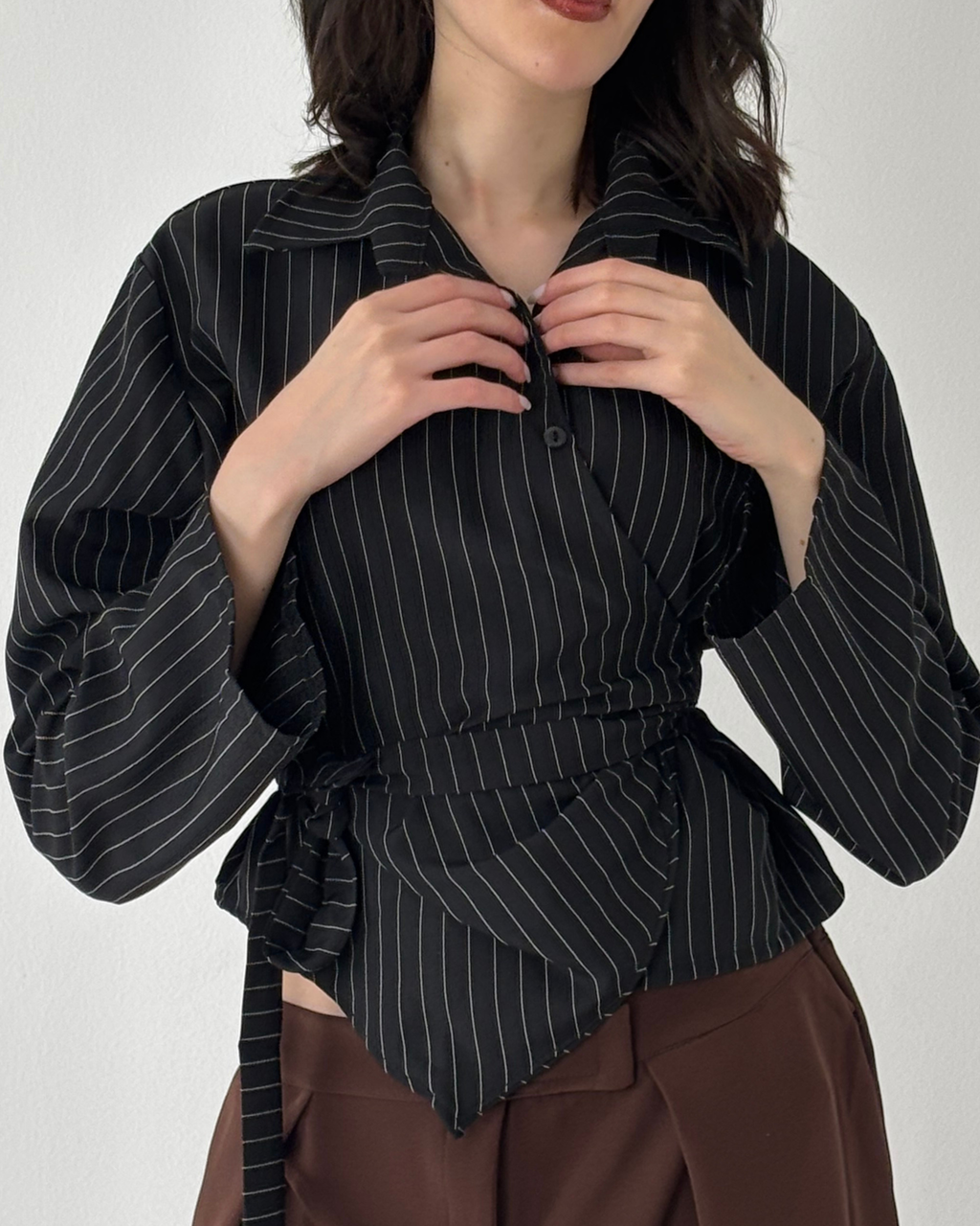 Poplin Wrap Shirt