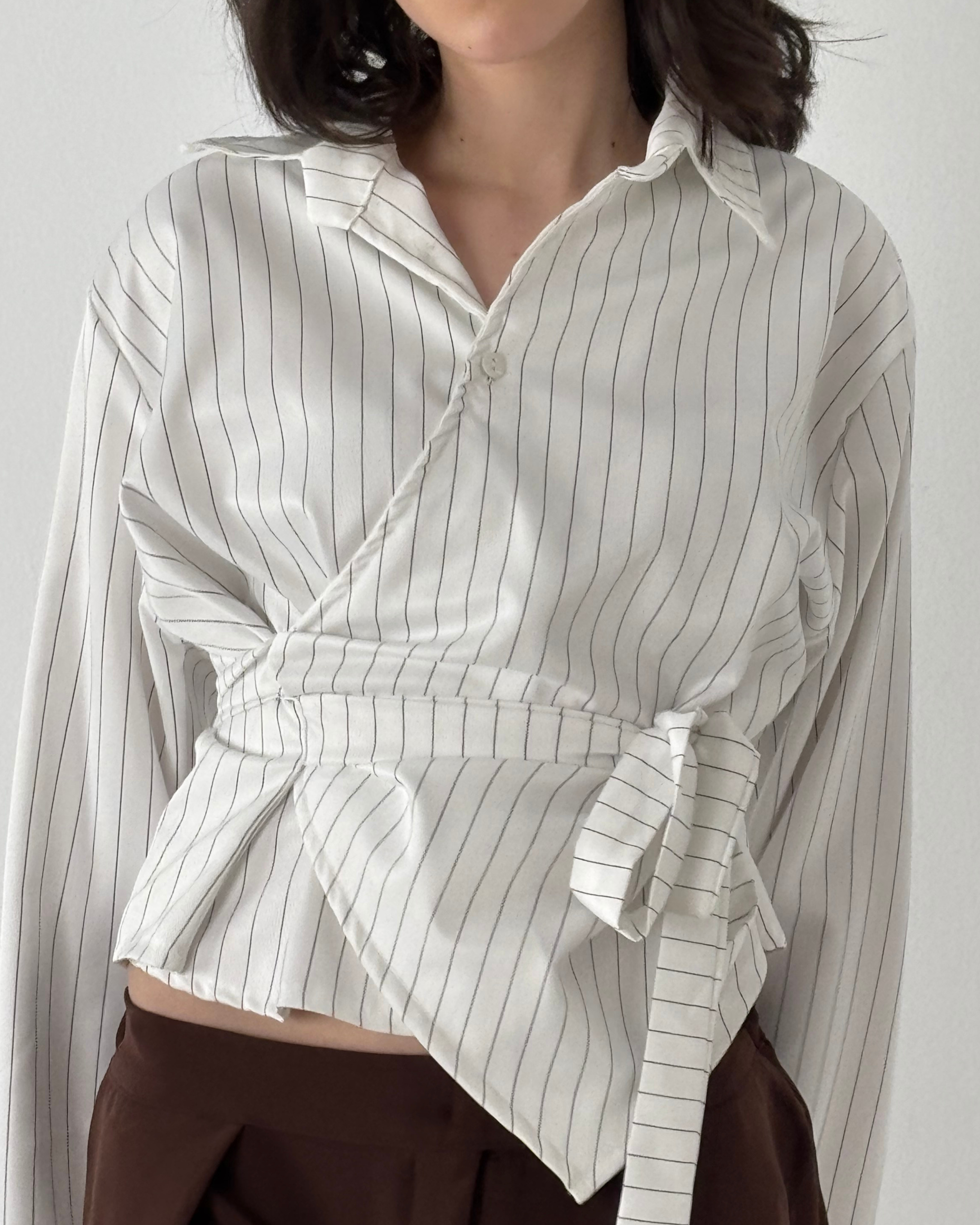 Poplin Wrap Shirt