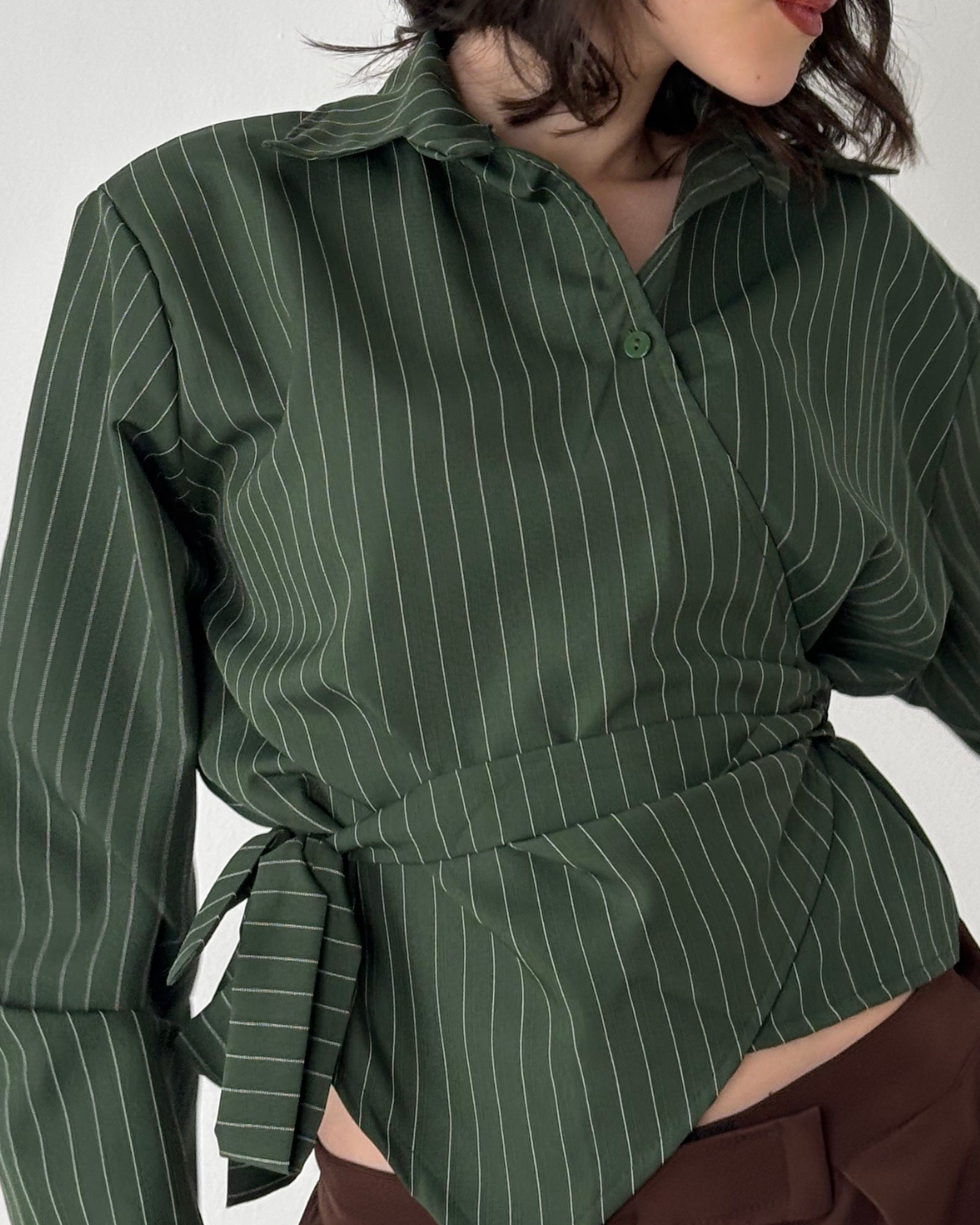 Poplin Wrap Shirt