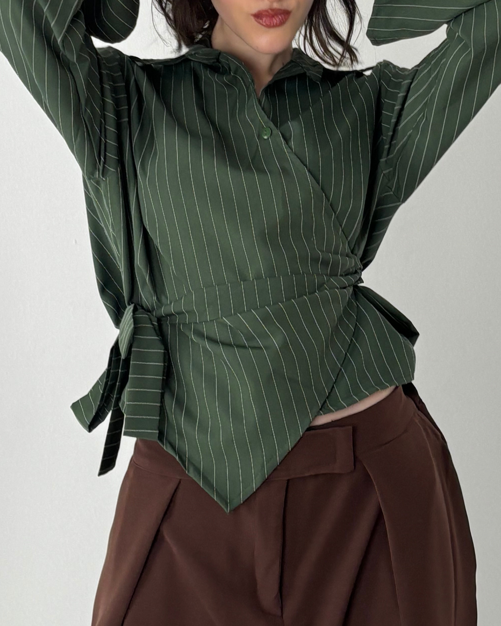 Poplin Wrap Shirt