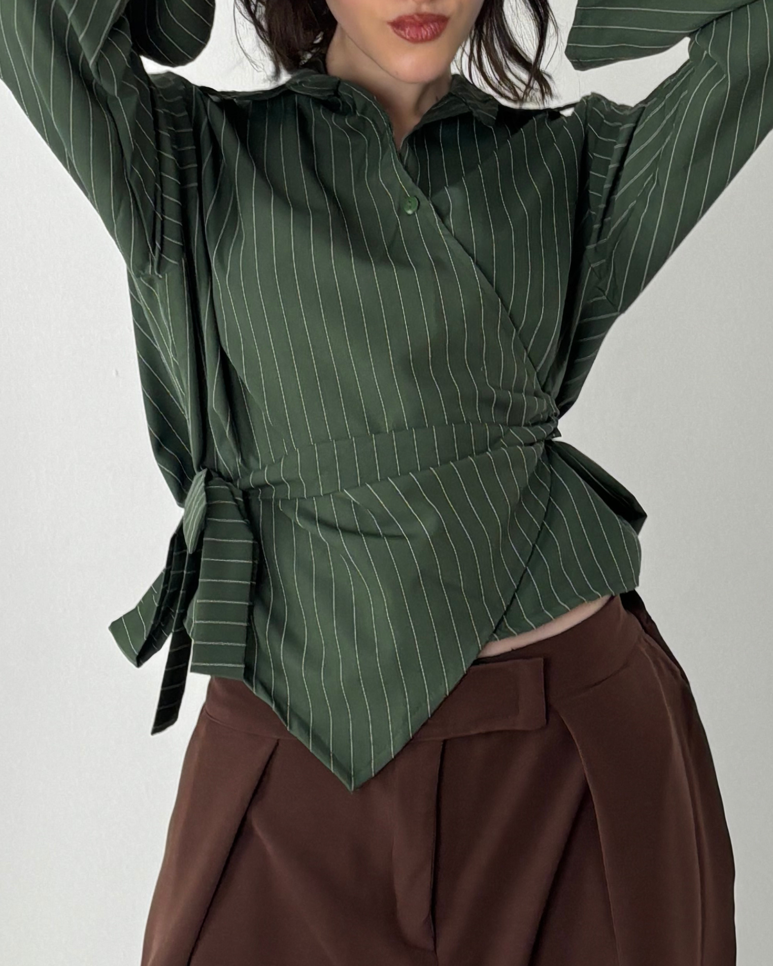 Poplin Wrap Shirt